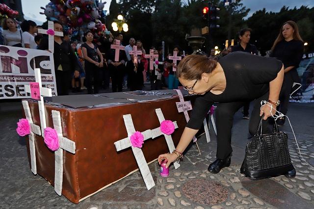 Puebla, tercera entidad con más feminicidios y sin alerta de género