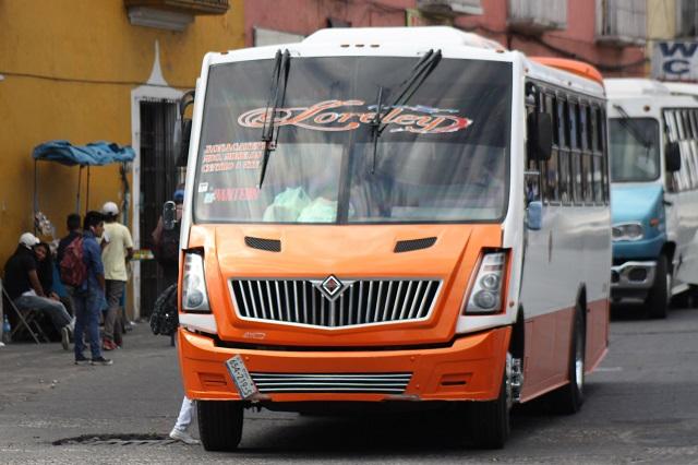 Sin fecha, estudio sobre aumento al pasaje del transporte público en Puebla