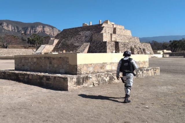 Guardia Nacional custodia la zona arqueológica Ndajchian de Tehuacán
