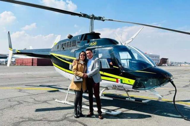 Critican a funcionario tras presumir propuesta matrimonial en helicóptero
