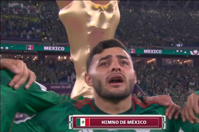 Himno Nacional Mexicano suena en Qatar y hace llorar a Alexis Vega