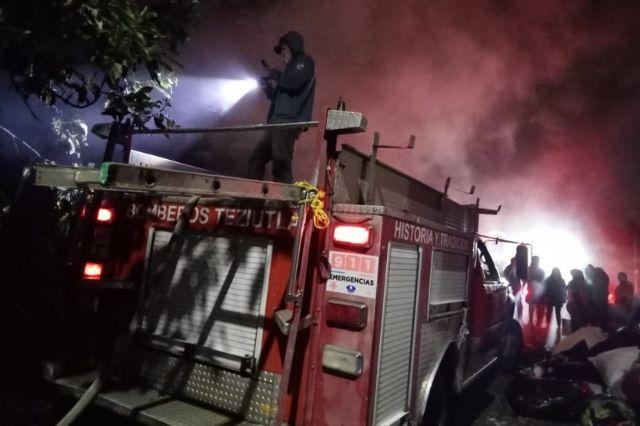 Incendio en Chignautla: Más de 30 vecinos ayudaron a combatir el fuego (fotos)