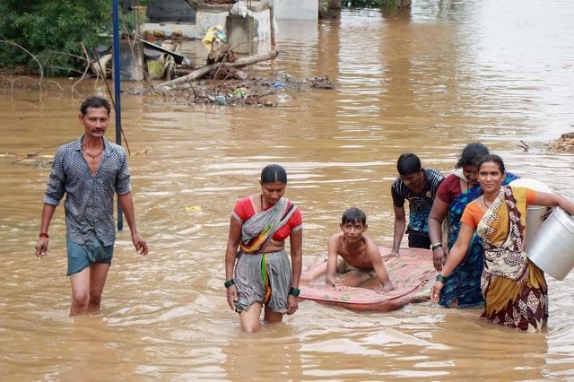 Inundaciones en India y Bangladesh dejan 60 muertos