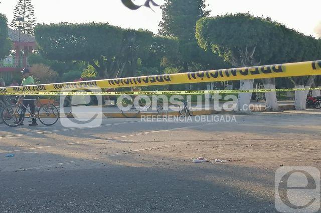 Izúcar: fallece motociclista atacado a tiros en pleno zócalo de Matzaco