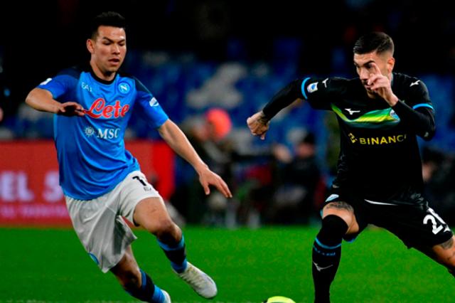 Lazio propina segunda derrota al Napoli de “Chucky” Lozano en Serie A