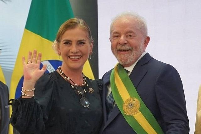 Beatriz Gutiérrez en investidura de Lula como presidente de Brasil (video)