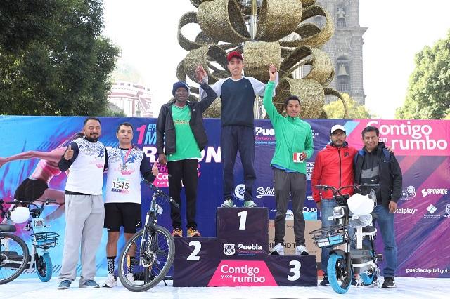 Ganadores del Primer Medio Maratón de Puebla