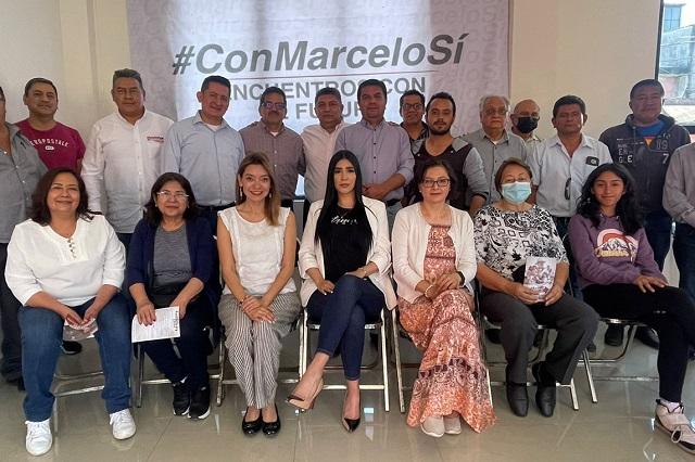 Recaban en municipios de Puebla propuestas para Marcelo Ebrard