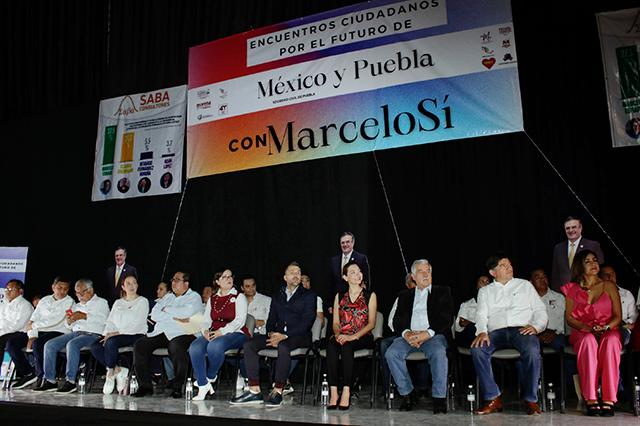 Marcelo Ebrard: Morena Progresista en Puebla realiza foro de apoyo a canciller
