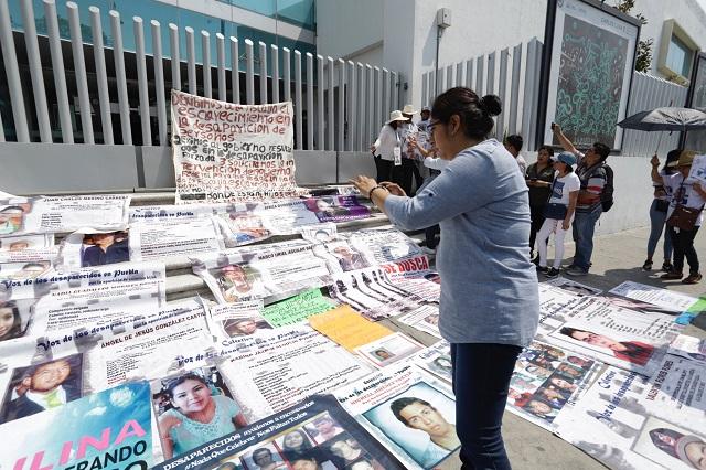 Familiares de desaparecidos exigen a la FGE trato igualitario