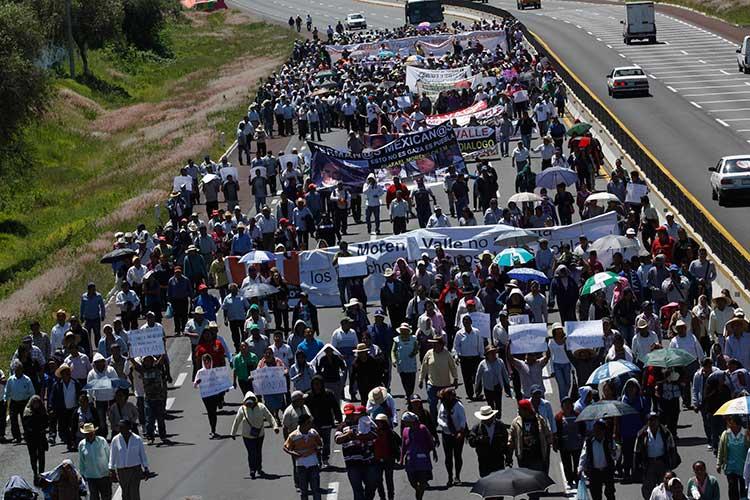 Contingente Puebla: si hay violencia en marcha, será culpa del gobierno