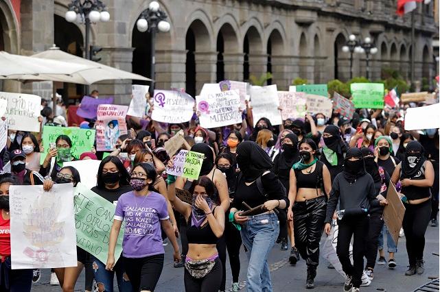 Marcha 8M 2023 en Puebla: por primera vez colectivas invitan a hombres