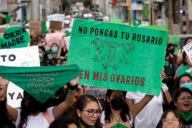 Marea verde por aborto legal en Puebla marcha al fin con esperanza