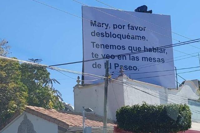 Mary, desbloquéame; el espectacular viral en Tehuacán, Puebla 