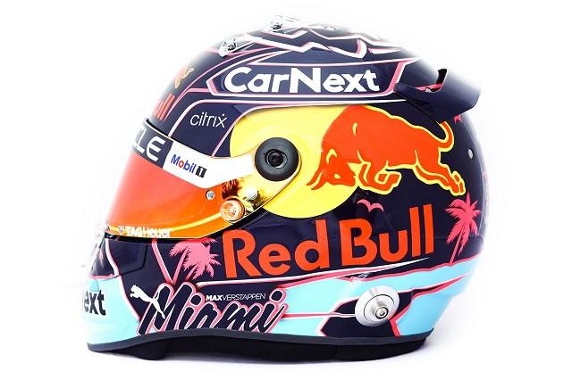 Max Verstappen presume casco especial para Miami  