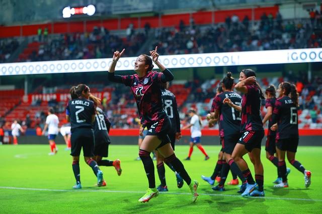 ¡Imbatibles! México femenil se impone 6-0 ante Puerto Rico