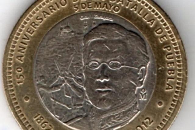 Moneda de 10 pesos conmemorativa a batalla de Puebla se vende en 22 mil pesos
