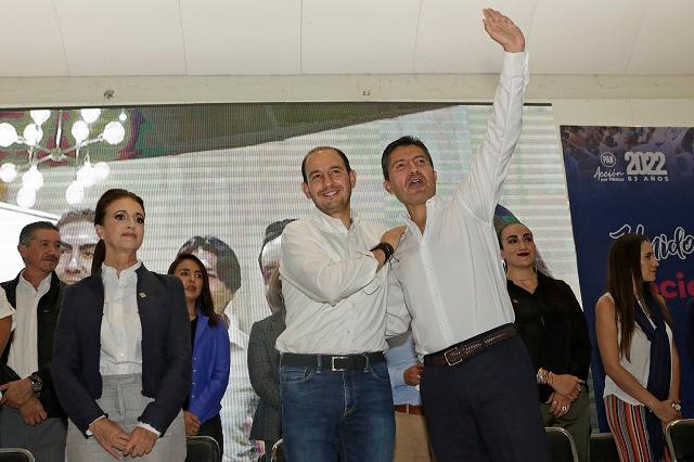 Marko Cortés autoriza a Eduardo Rivera gira por la gubernatura