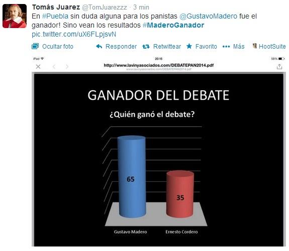 Fallas técnicas opacan a Cordero y Madero en debate