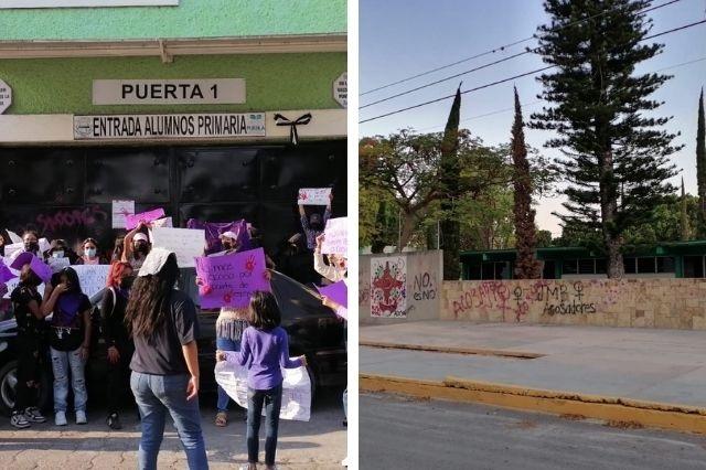 Realizan pintas en escuelas de Tehuacán tras casos de acoso
