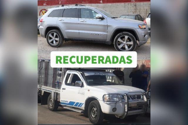 Policía de San Pedro Cholula recupera dos vehículos robados