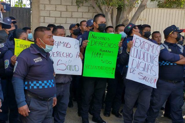Policías auxiliares en Tehuacán, sin atenderse aún sus demandas