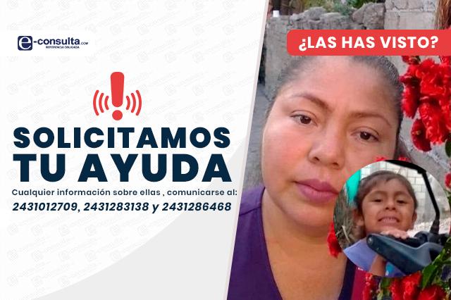 Buscan a mujeres desaparecidas en Chietla, son madre e hija
