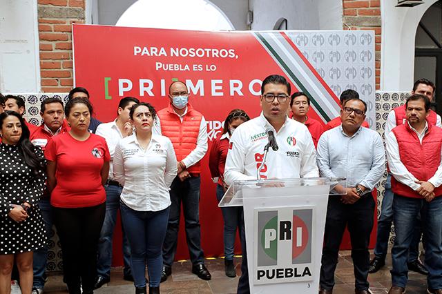 Respalda PRI Puebla a su líder nacional tras audio escándalo