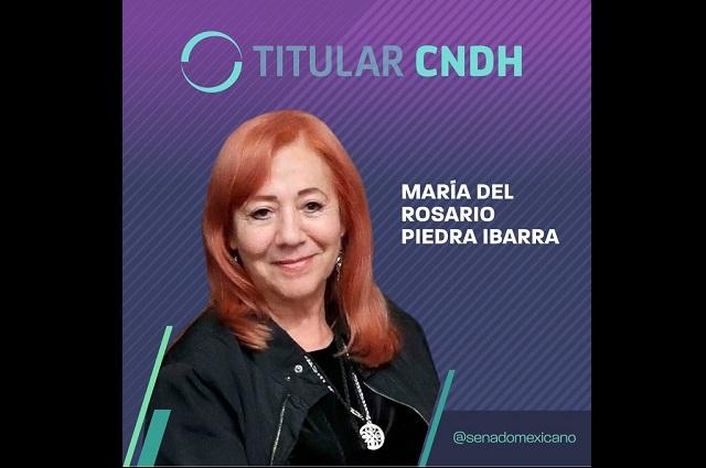 Senado elige a Rosario Piedra como nueva titular de la CNDH