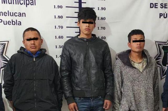 San Martín Texmelucan: Detienen a tres hombres por intento de robo