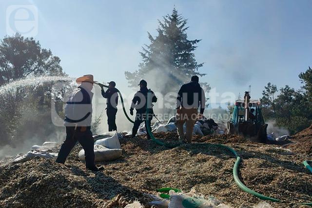 Se incendia un depósito de semillas en Xiutetelco (video)
