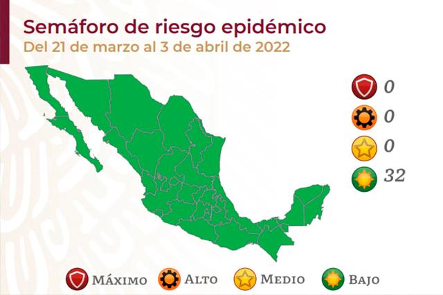Vuelve todo México a semáforo verde tras superar la cuarta ola