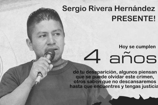 Sergio Rivera Hernández: sigue la lucha por su aparición
