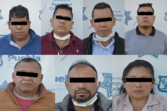 Caen 7 integrantes de ‘Los Cubanos’, banda dedicada al robo en Puebla