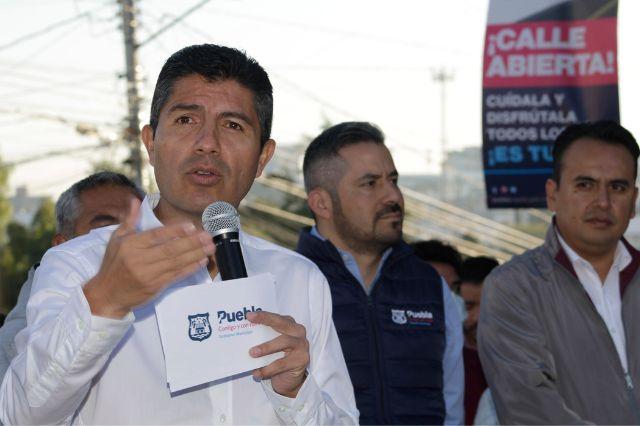 Siete obras en Puebla, antes de finalizar el 2022, promete Eduardo Rivera