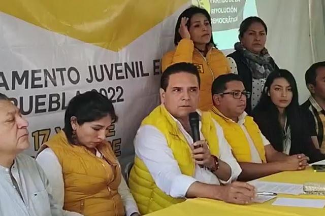 Silvano Aureoles se promociona en Puebla; llama a conformar mega coalición