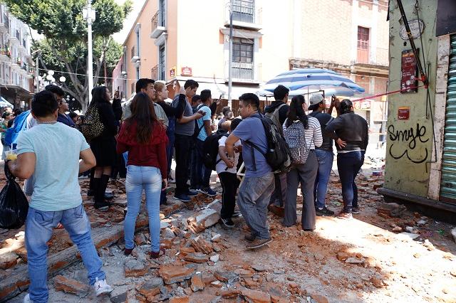 Sismo de 7.1 grados deja caos, terror y muerte en Puebla