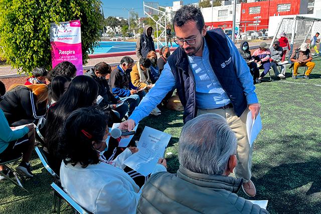 SMDIF Puebla brinda sesiones psicoterapéuticas en espacios públicos