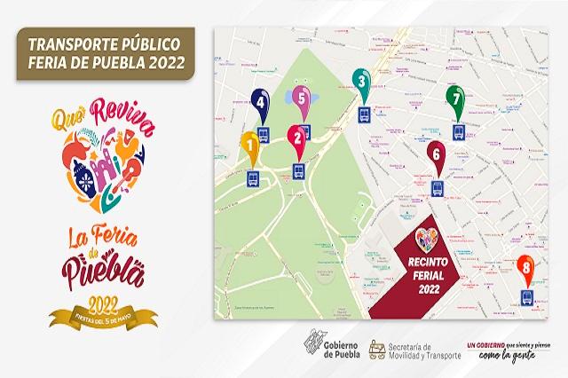 Habrá transporte nocturno para la Feria de Puebla