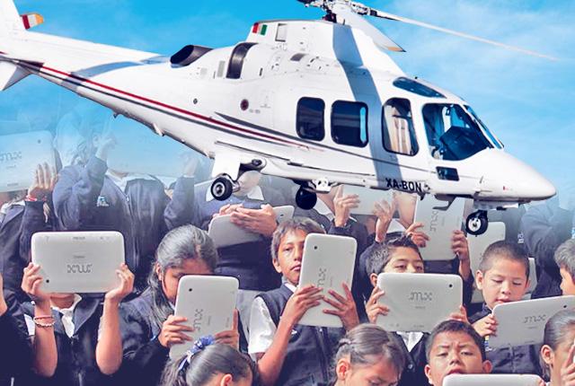 También vendieron tabletas en Puebla dueños de helicóptero caído