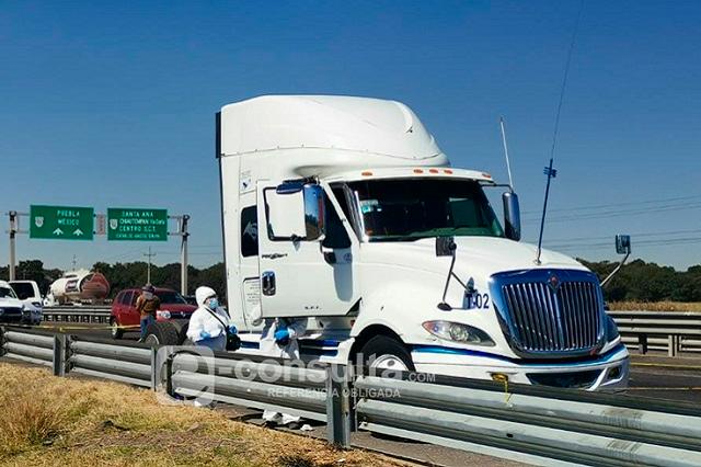 Matan a trailero en la autopista México-Puebla