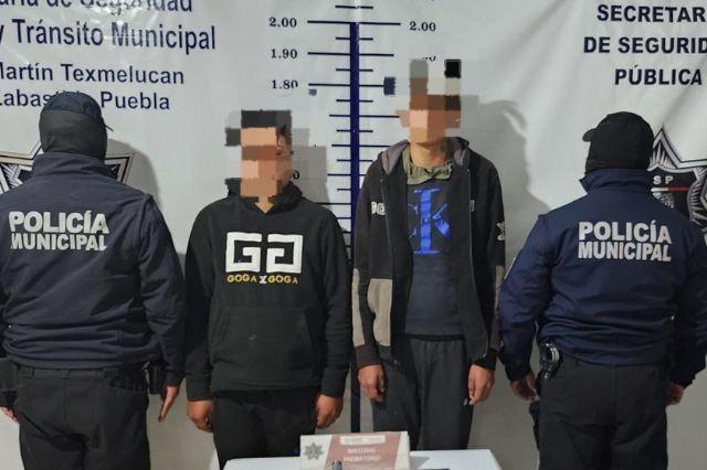 Texmelucan: Detienen a dos jóvenes de 16 años en posesión de arma de fuego