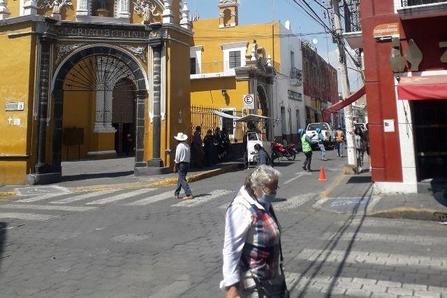 Cierran circulación en el centro de Atlixco por novela de Televisa