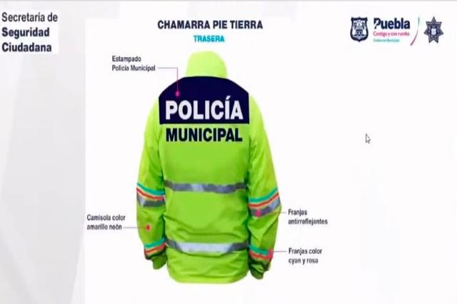 Así serán uniformes y patrullas de la Policía Municipal de Puebla