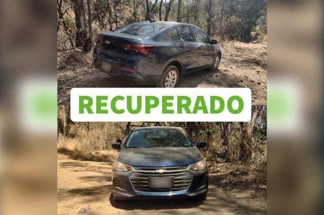 Vehículo con reporte de robo es recuperado en San Pedro Cholula