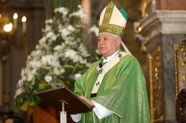 Arzobispo de Puebla llama a la unión ante descomposición social