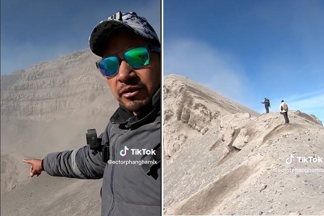 Videos: Escalan el Volcán Popocatépetl y graban el cráter del coloso