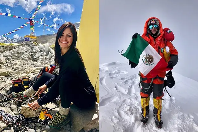 Viridiana Chávez, primera latina en escalar los 3 picos más altos del mundo