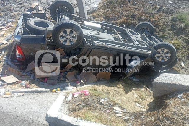 Volcadura en Teziutlán-Virreyes deja tres muertos, incluida una embarazada