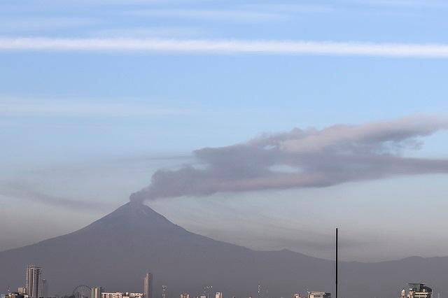 Explosiones del Popocatépetl causan vibraciones en Atlixco